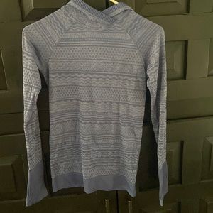 LULULEMON - Blue Long Sleeve Hooded Top